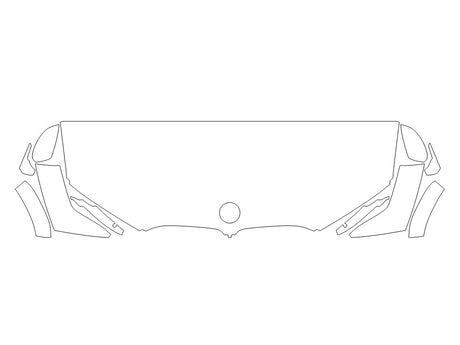 alpina xb7 3M Clear Bra Hood Precut PPF Diagram