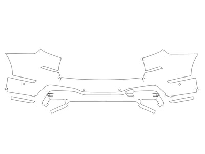 alpina xb7 Avery Dennison Clear Bra Door Cup Precut PPF Diagram