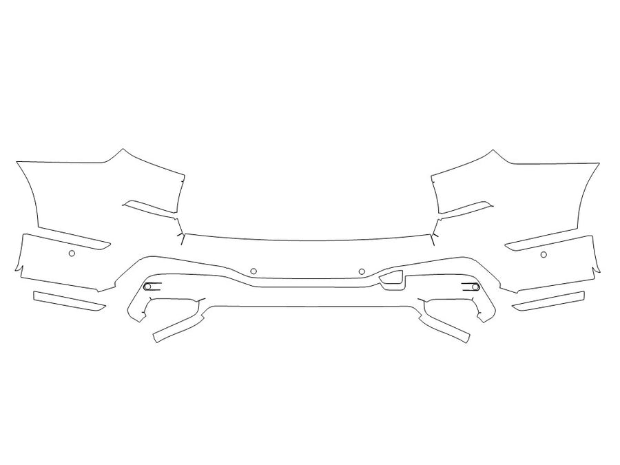 alpina xb7 Avery Dennison Clear Bra Door Cup Precut PPF Diagram