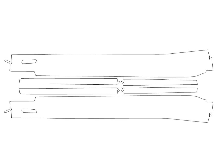 alpina xb7 3M Clear Bra Door Cup Precut PPF Diagram