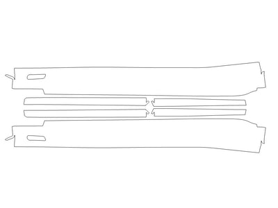 alpina xb7 Avery Dennison Clear Bra Door Cup Precut PPF Diagram