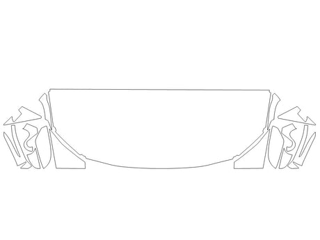 i4 3M Clear Bra Hood Precut PPF Diagram