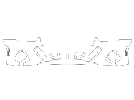 i5 Avery Dennison Clear Bra Bumper Precut PPF Diagram
