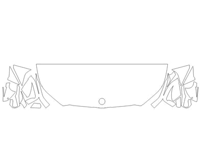 i5 3M Clear Bra Hood Precut PPF Diagram