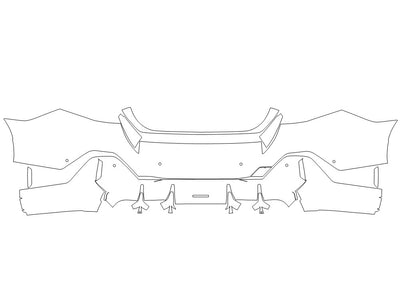 i5 3M Clear Bra Door Cup Precut PPF Diagram
