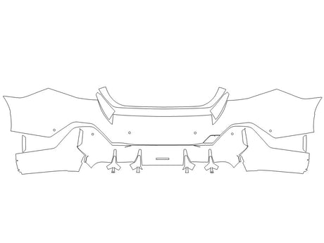 i5 Avery Dennison Clear Bra Door Cup Precut PPF Diagram