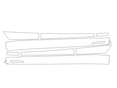 i5 3M Clear Bra Door Cup Precut PPF Diagram