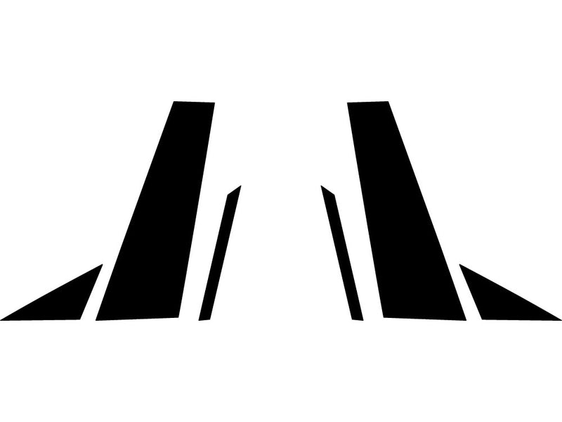 bmw ix 2022-2024 Carbon Fiber Pillar Trim Diagram