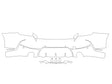 m2 Avery Dennison Clear Bra Door Cup Precut PPF Diagram