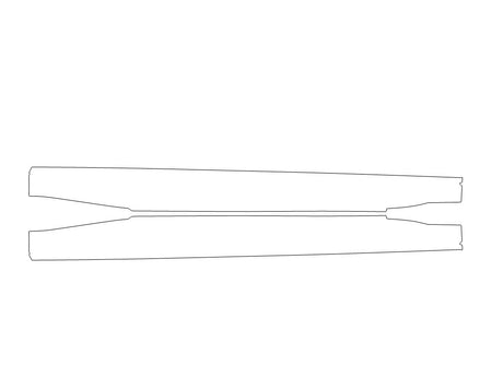 m2 Avery Dennison Clear Bra Door Cup Precut PPF Diagram