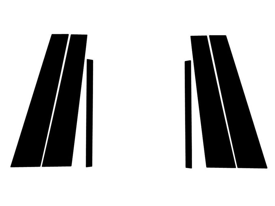 bmw m3 2021-2024 Matte Black Pillar Trim Diagram