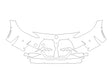 m3 Avery Dennison Clear Bra Bumper Precut PPF Diagram