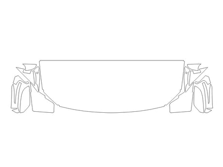 m3 3M Clear Bra Hood Precut PPF Diagram