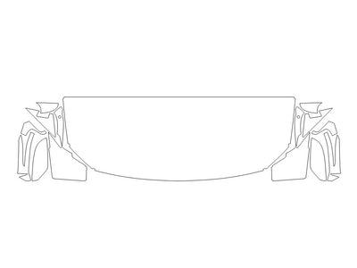 m3 Avery Dennison Clear Bra Hood Precut PPF Diagram