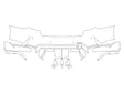 m3 Avery Dennison Clear Bra Door Cup Precut PPF Diagram