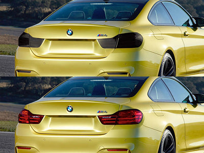 m4 Before and After Smoked Taillights