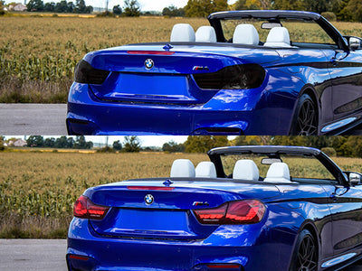 m4 Before and After Smoked Taillights