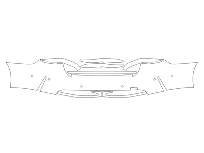 m4 3M Clear Bra Door Cup Precut PPF Diagram