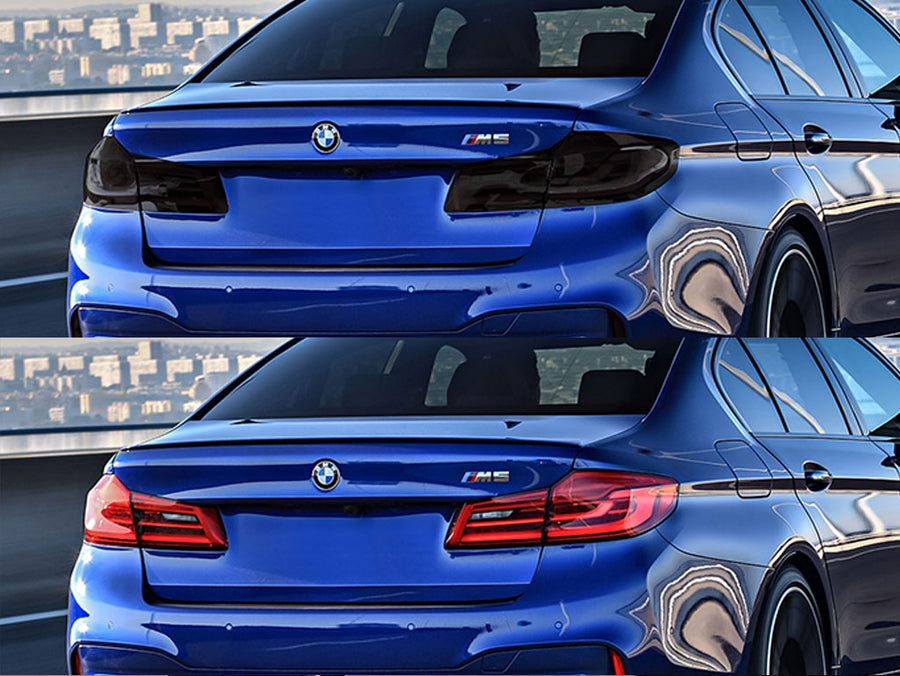 m5 (sedan) Before and After Smoked Taillights