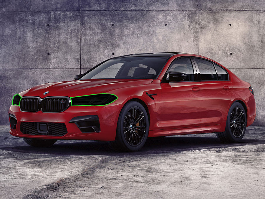 bmw m5 2018-2020 Headlight Tint Location