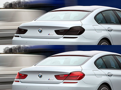 m6 Before and After Smoked Taillights