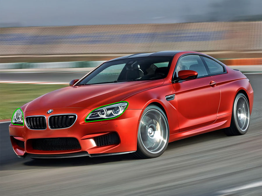 bmw m6 2016-2018 Headlight Protection Installation Location
