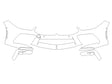 m8 3M Clear Bra Bumper Precut PPF Diagram