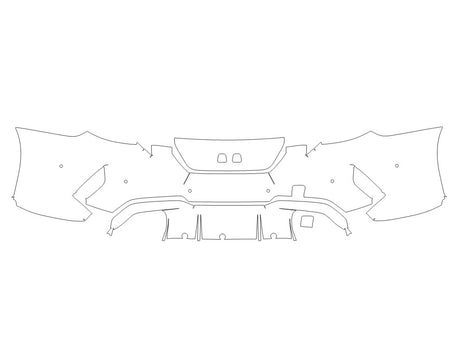 m8 3M Clear Bra Door Cup Precut PPF Diagram