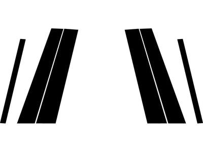 bmw x1 2012-2015 Carbon Fiber Pillar Trim Diagram