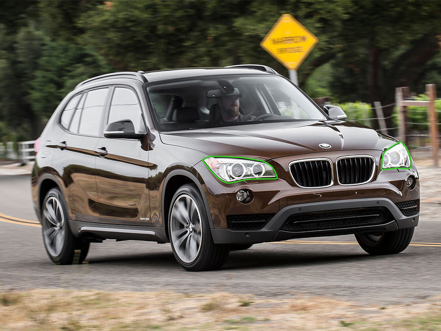 bmw x1 2012-2015 Headlight Protection Installation Location