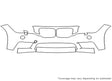 x1 3M Clear Bra Bumper Precut PPF Diagram