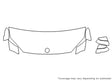 x1 3M Clear Bra Hood Precut PPF Diagram