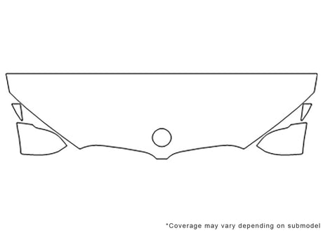 x1 3M Clear Bra Hood Precut PPF Diagram