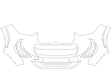 x1 3M Clear Bra Bumper Precut PPF Diagram