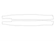 x2 3M Clear Bra Door Cup Precut PPF Diagram