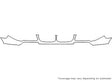 x3 3M Clear Bra Bumper Precut PPF Diagram