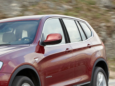 bmw x3 2004-2010 Brushed Aluminum Black Pillar Cover Diagram