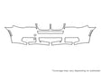 x3 3M Clear Bra Bumper Precut PPF Diagram