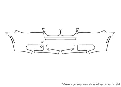 x3 3M Clear Bra Bumper Precut PPF Diagram