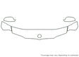 x3 Avery Dennison Clear Bra Hood Precut PPF Diagram
