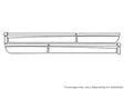 x3 Avery Dennison Clear Bra Door Cup Precut PPF Diagram