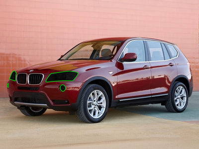 bmw x3 2011-2014 Headlight Tint Location