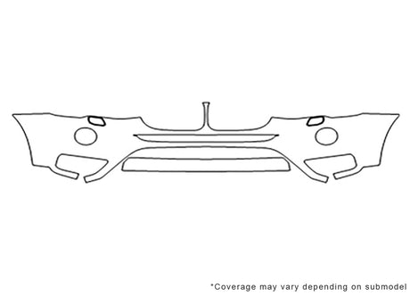 x3 3M Clear Bra Bumper Precut PPF Diagram