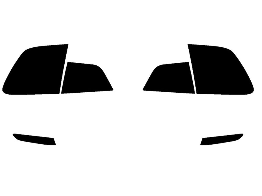 x3 Precut Tail Light Tint Diagram