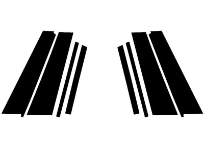 bmw x3 2018-2024 Carbon Fiber Pillar Trim Diagram
