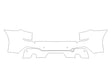 x3 3M Clear Bra Door Cup Precut PPF Diagram