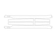 x3 Avery Dennison Clear Bra Door Cup Precut PPF Diagram