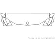 x4 3M Clear Bra Hood Precut PPF Diagram