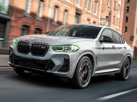 bmw x4 2022-2025 Headlight Protection Installation Location