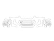 x4 3M Clear Bra Bumper Precut PPF Diagram